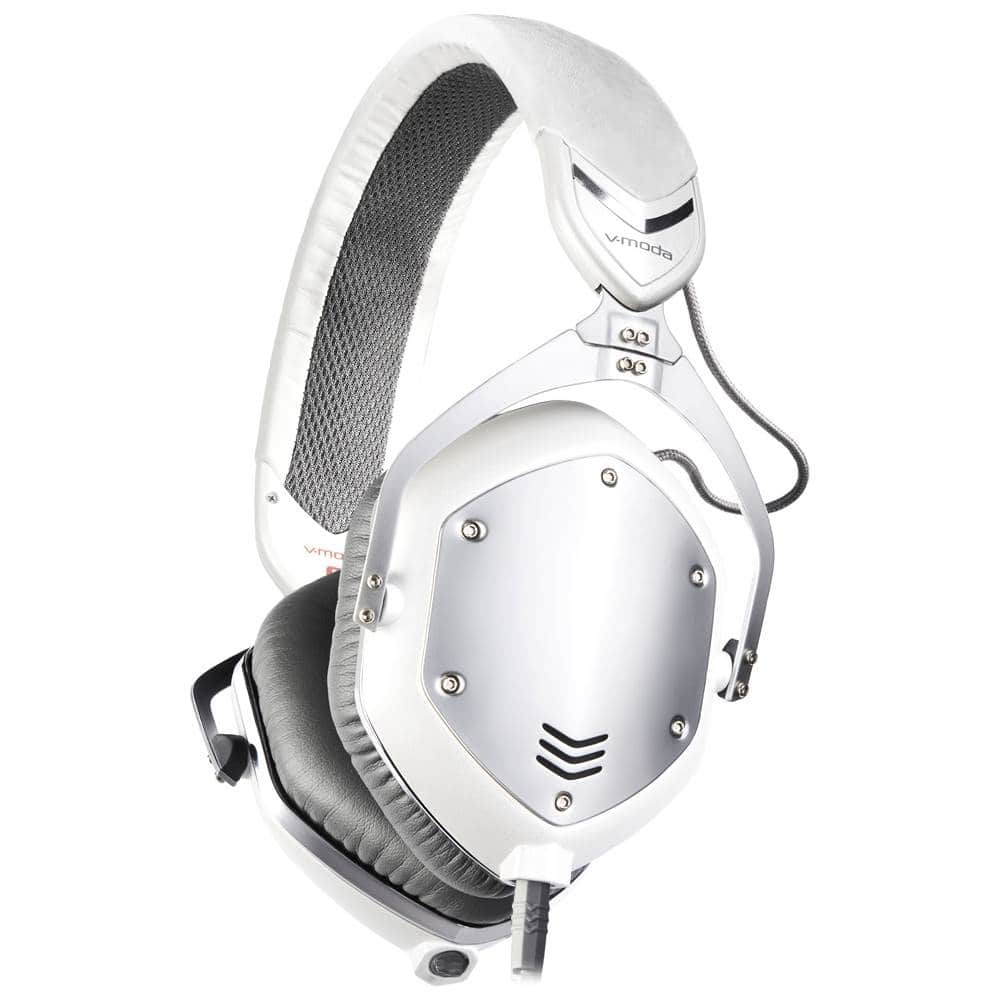 Best Buy: V-MODA Crossfade Wired Over-the-Ear Headphones White / M-100-U-WSILVER