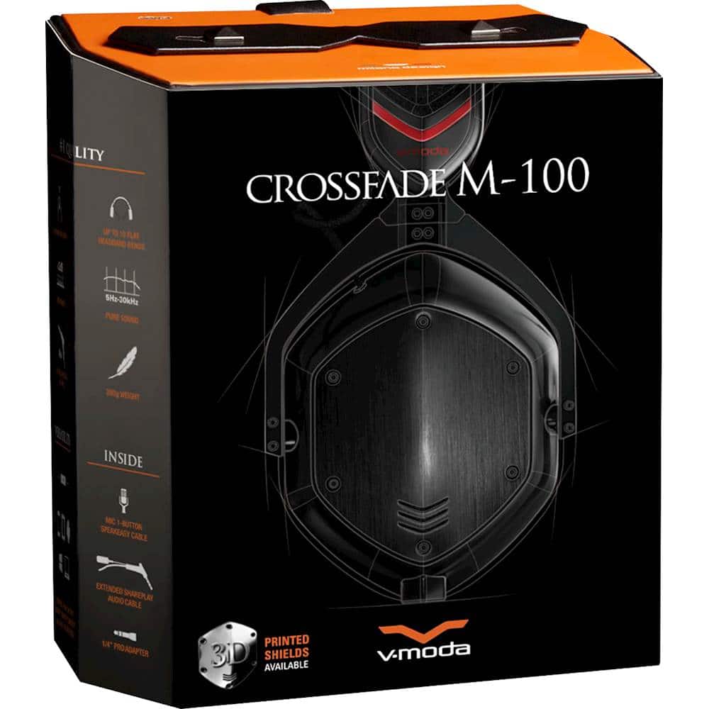 Alt View 11. V-MODA - Crossfade M-100 Wired Over-the-Ear Headphones - Shadow.