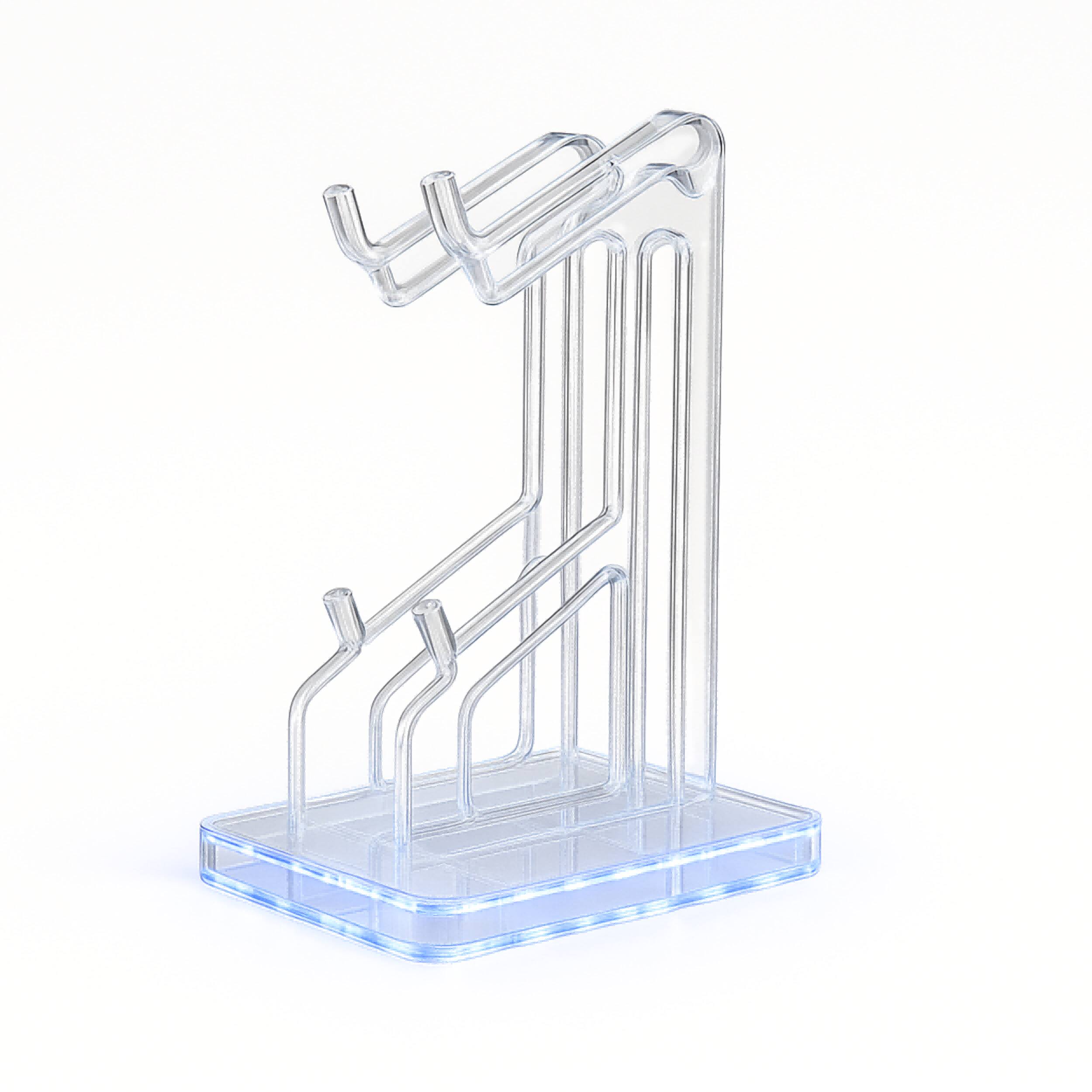 turbX - Nebula Deck RGB Gaming Headset & Controller Stand, Acrylic Rack with LED, for PS5, Xbox, PC, Switch - RGB Lights