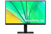 Samsung ViewFinity 24" S6 (S60D) QHD HDR10 High Resolution Monitor with Easy Setup Stand (HDMI, DisplayPort, USB) - Black - Front_Zoom