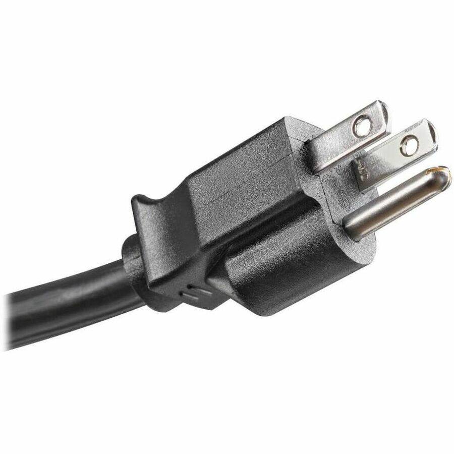 Alt View 3. Tripp Lite - Tripp Lite by Eaton PDU 1.44kW 120V Single-Phase ATS/Monitored PDU - 8 NEMA 5-15R Outlets Dual 5-15P Inputs 12 ft. Cords - Black.