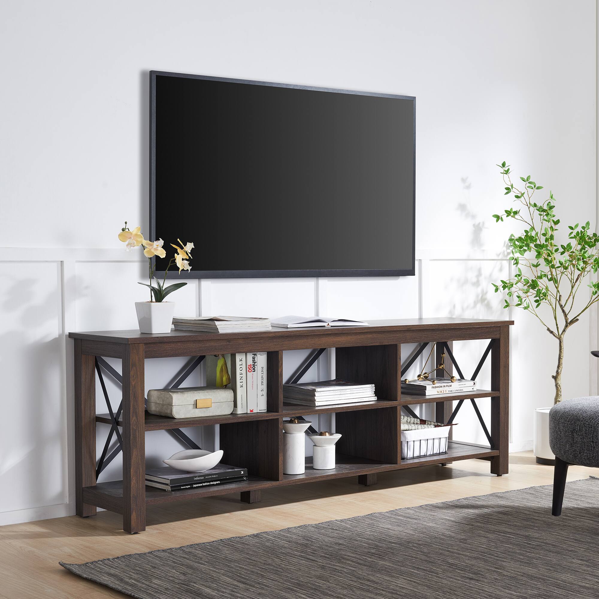 Camden&Wells – Sawyer TV Stand for Most TVs up to 75″ – Alder Brown Sansujyuku sansujyuku.com