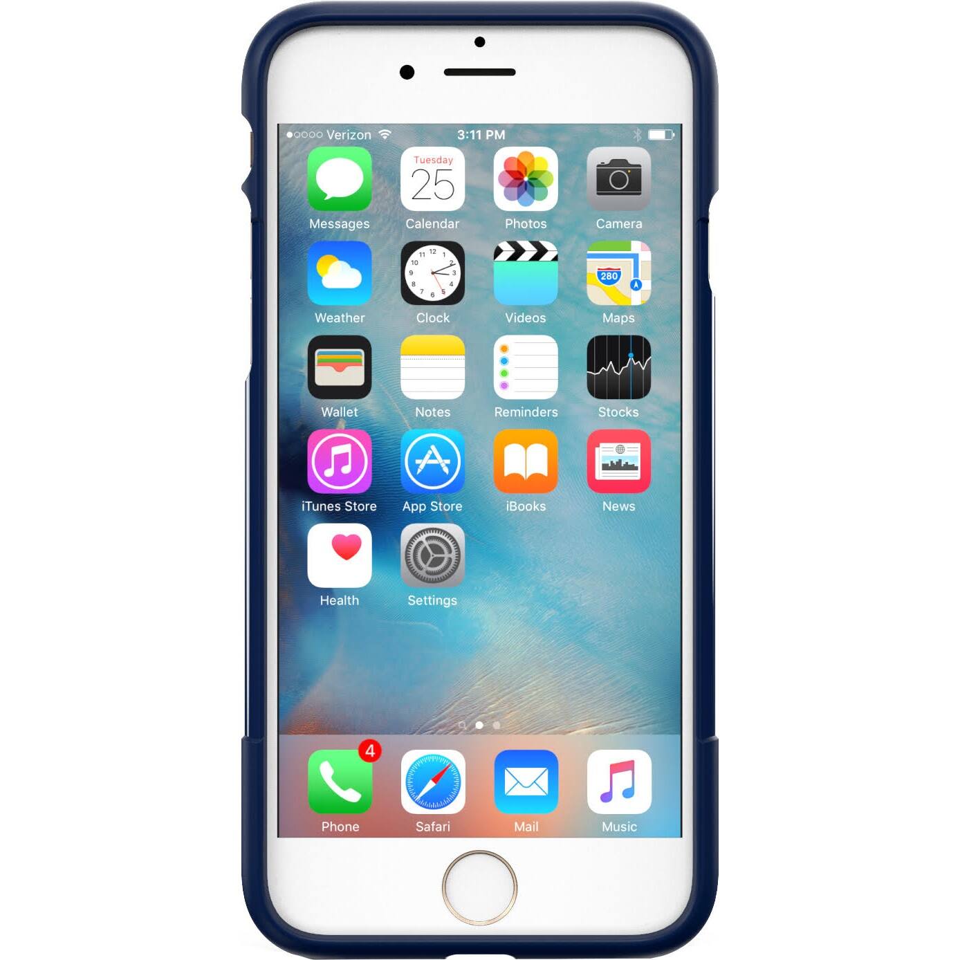 Front Zoom. SaharaCase - Classic Series Case for Apple iPhone 7, 8, SE (3rd Generation 2022) - Navy Blue.