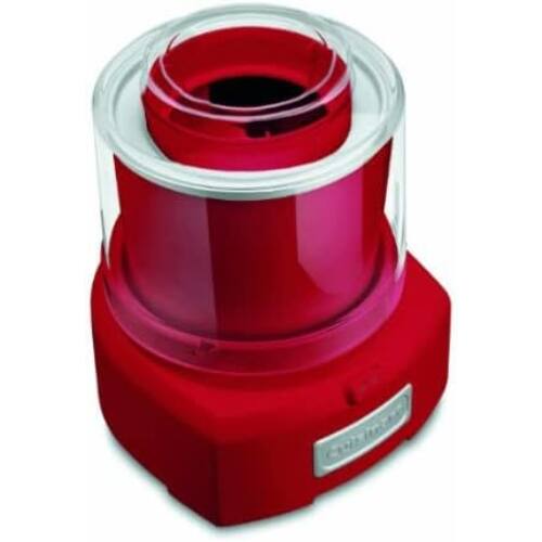 Left. Cuisinart - Cuisinart - 1.5-Quart Ice Cream and Sorbet Maker - Red - Red.