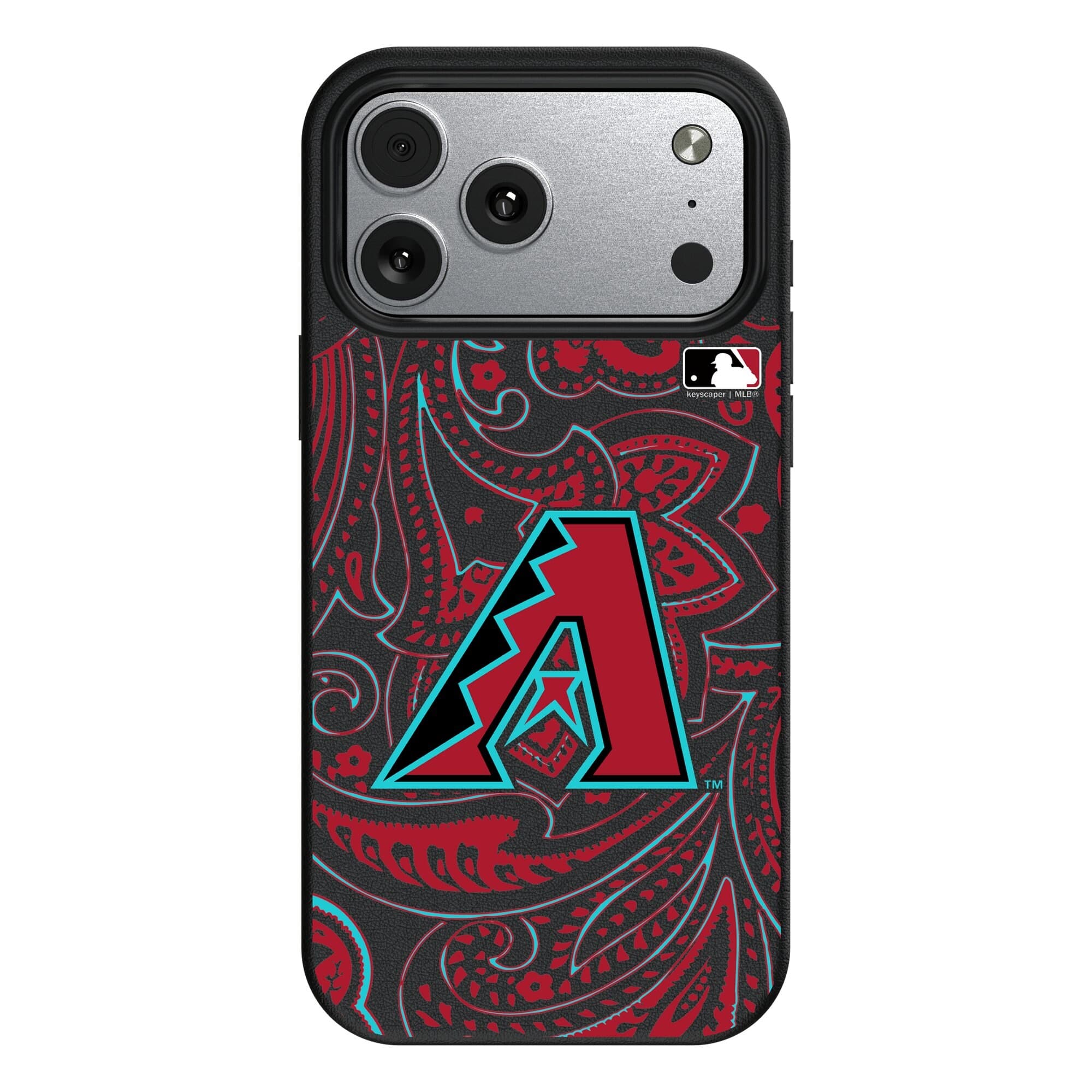 Keyscaper - MLB - Arizona Diamondbacks Paisley iPhone Magnetic Bump Case - 17 Pro Max - Black price history on PriceWatchPro