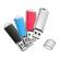 Front. Stock Preferred - 4-Pack 16GB USB 2.0 Metal Flash Drives – Mixed Colors - Mix Color.