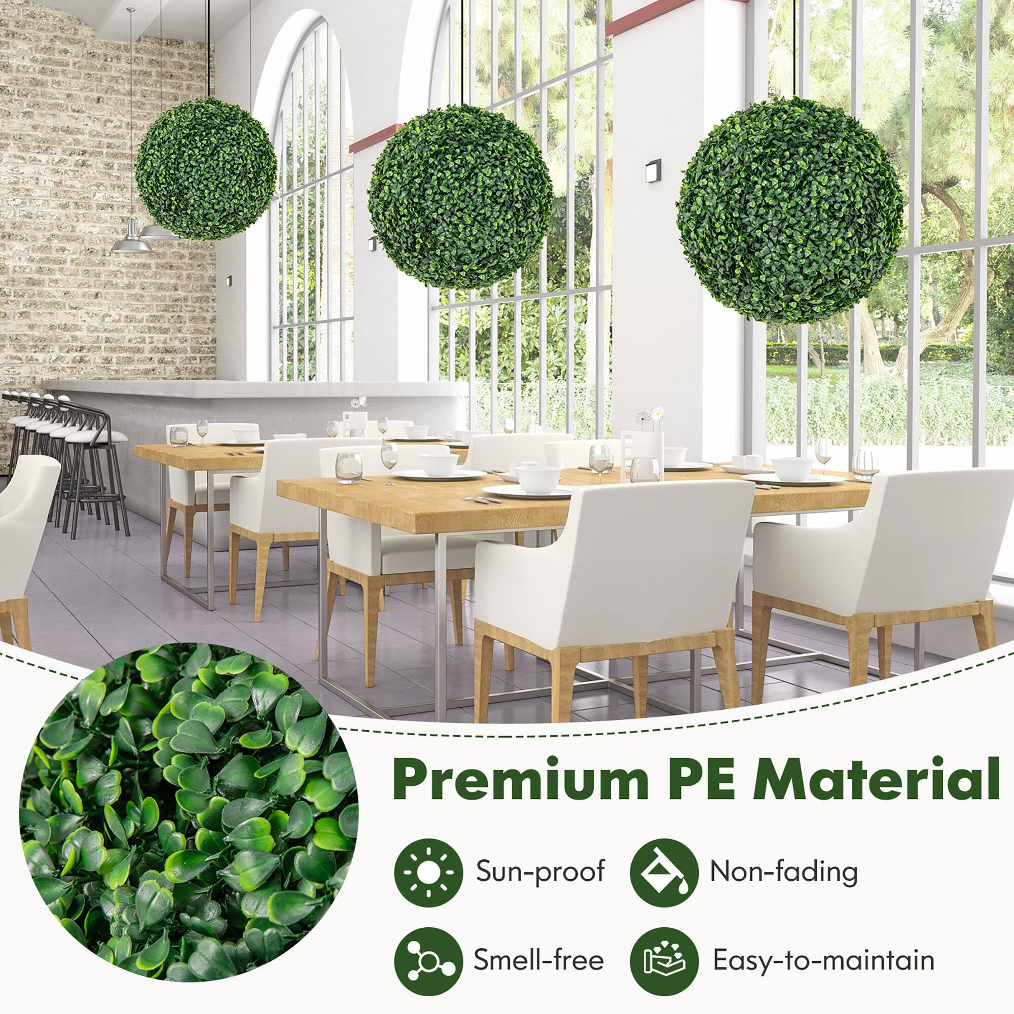 Premium PE Material  
Sun-proof  
Non-fading  
Smell-free  
Easy-to-maintain