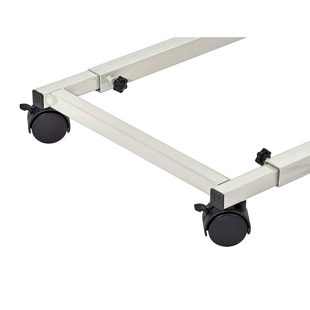 Back. AdirOffice - Steel Portable Storage Hanging File Cart Mobile Blueprint Storage Vertical Plan Center - White.