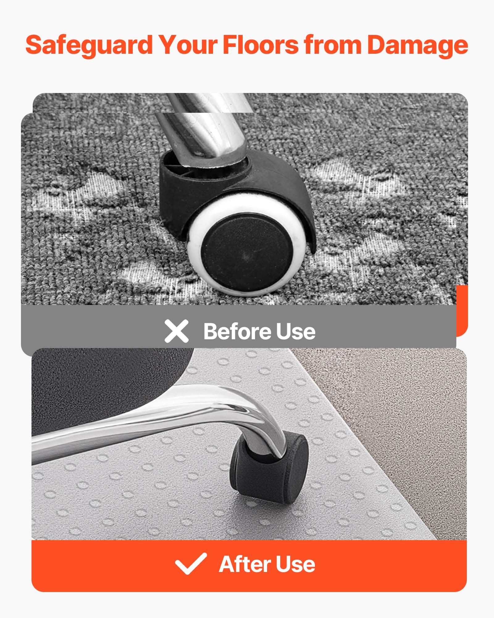 Safeguard Your Floors from Damage

Before Use

After Use
