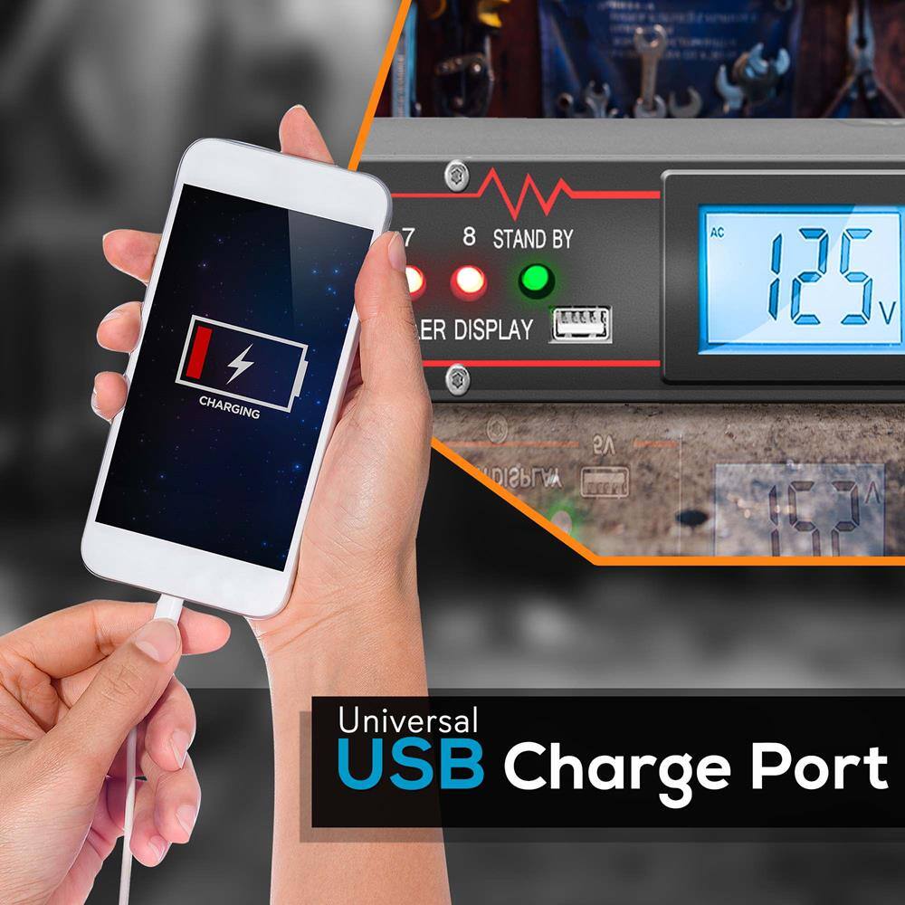 7 8 STAND BY EK ER DISPLAY AC 125 V CHARGING 5V DISPLAY FA Universal USB Charge Port