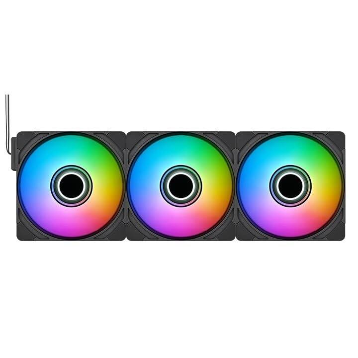 Alt View 2. Thermaltake - ct120 ex infinity argb sync 3 pack; infinity mirror hub; 120mm x - Argb.