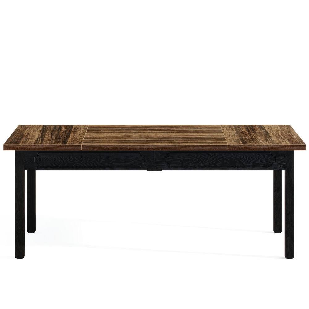 Alt View 1. Kadyn - Kadyn Study Writing Desk, Computer Desk,63" Executive Desk, Modern Computer Desk Office Desk,Brown - Brown.