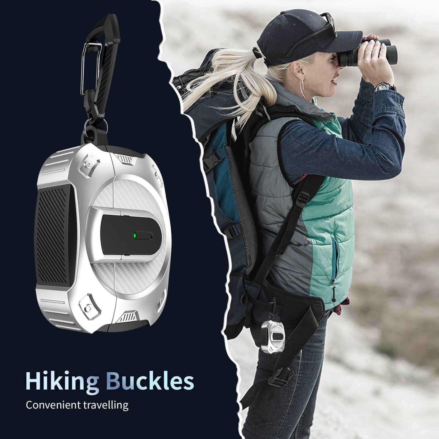 Hiking Buckles  
Convenient travelling