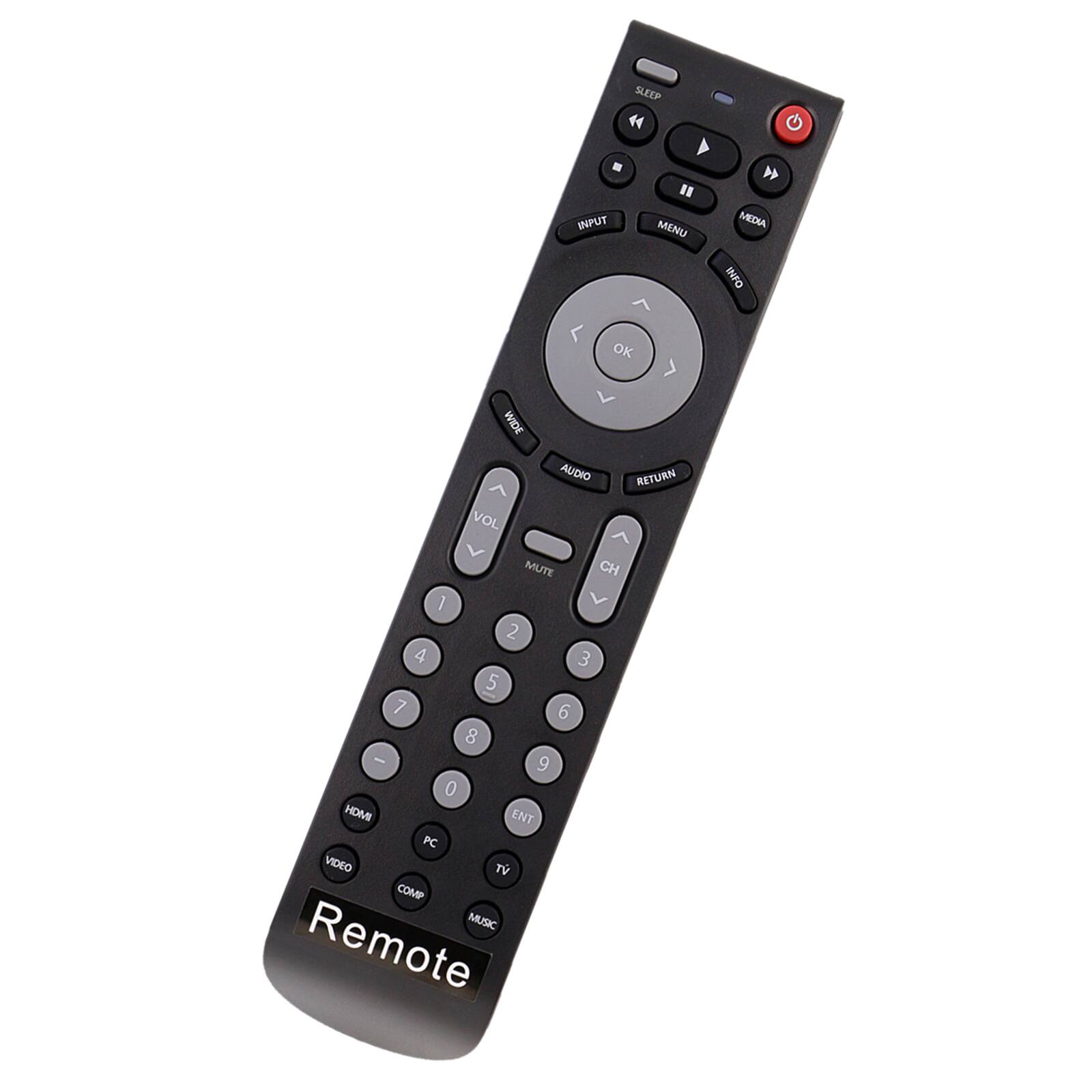 SLEEP INPUT MENU MEDIA INFO OK WIDE VOL AUDIO RETURN MUTE CH 1 2 3 4 5 6 7 8 9 0 HDMI ENT PC VIDEO TV COMP MUSIC Remote