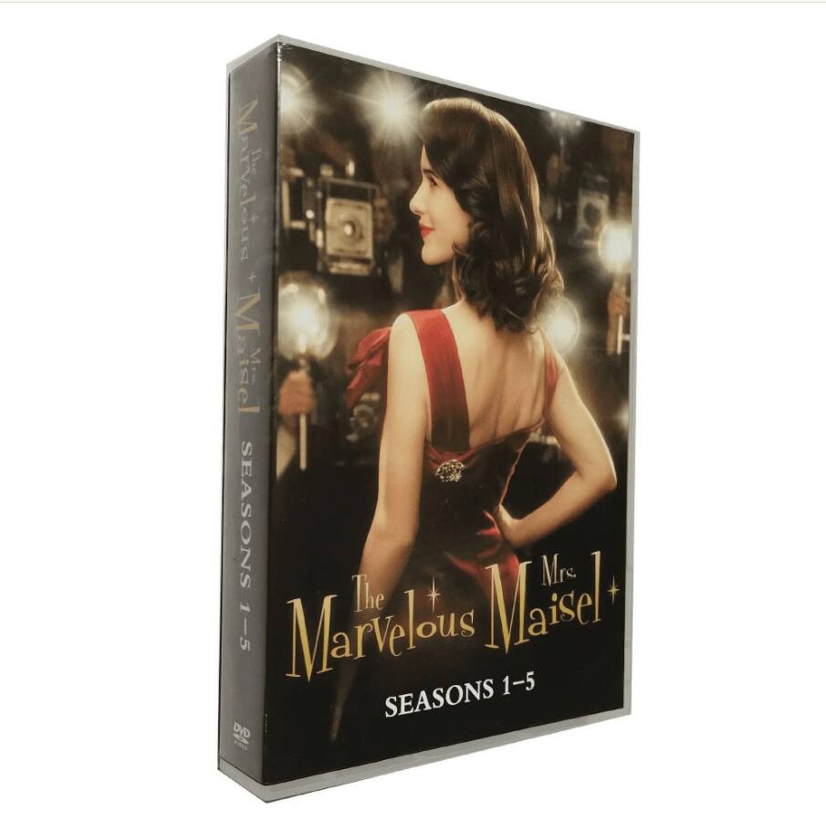 Left. The Marvelous Mrs.Maisel Seasons 1-5 dvd.