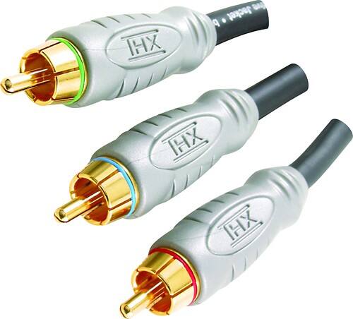 Angle Standard. Monster - 4' Component Video Cable - Gray.