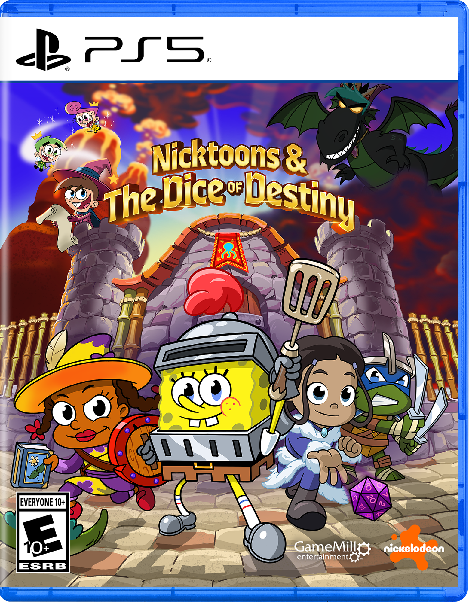 P PS5 R Nicktoons & Dice OF The Destiny EVERYONE 10+ E 10+ + ESRB GameMill nickelodeon entertainment 1