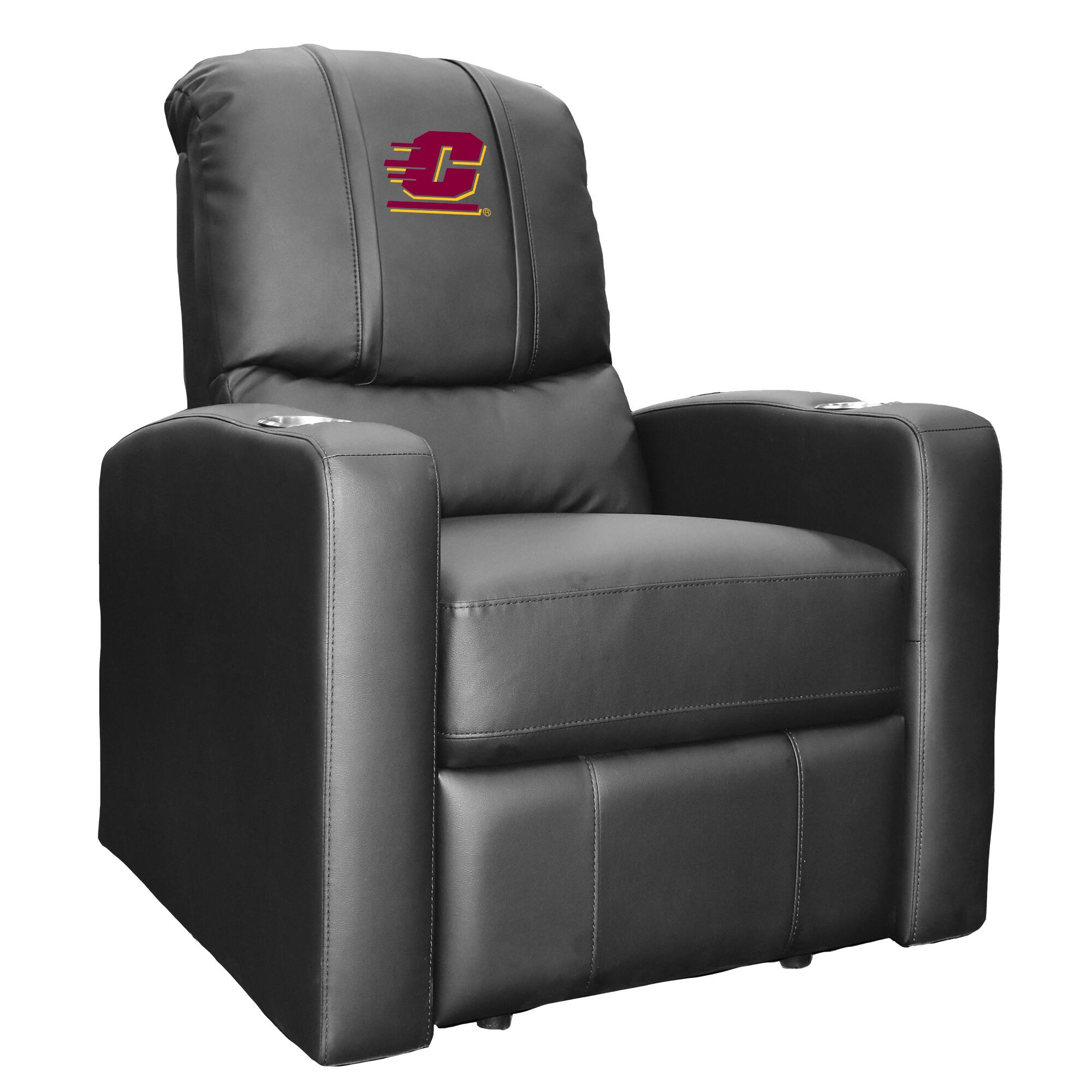 Front. DreamSeat - Black Central Michigan Chippewas Stealth Manual Recliner - Black.