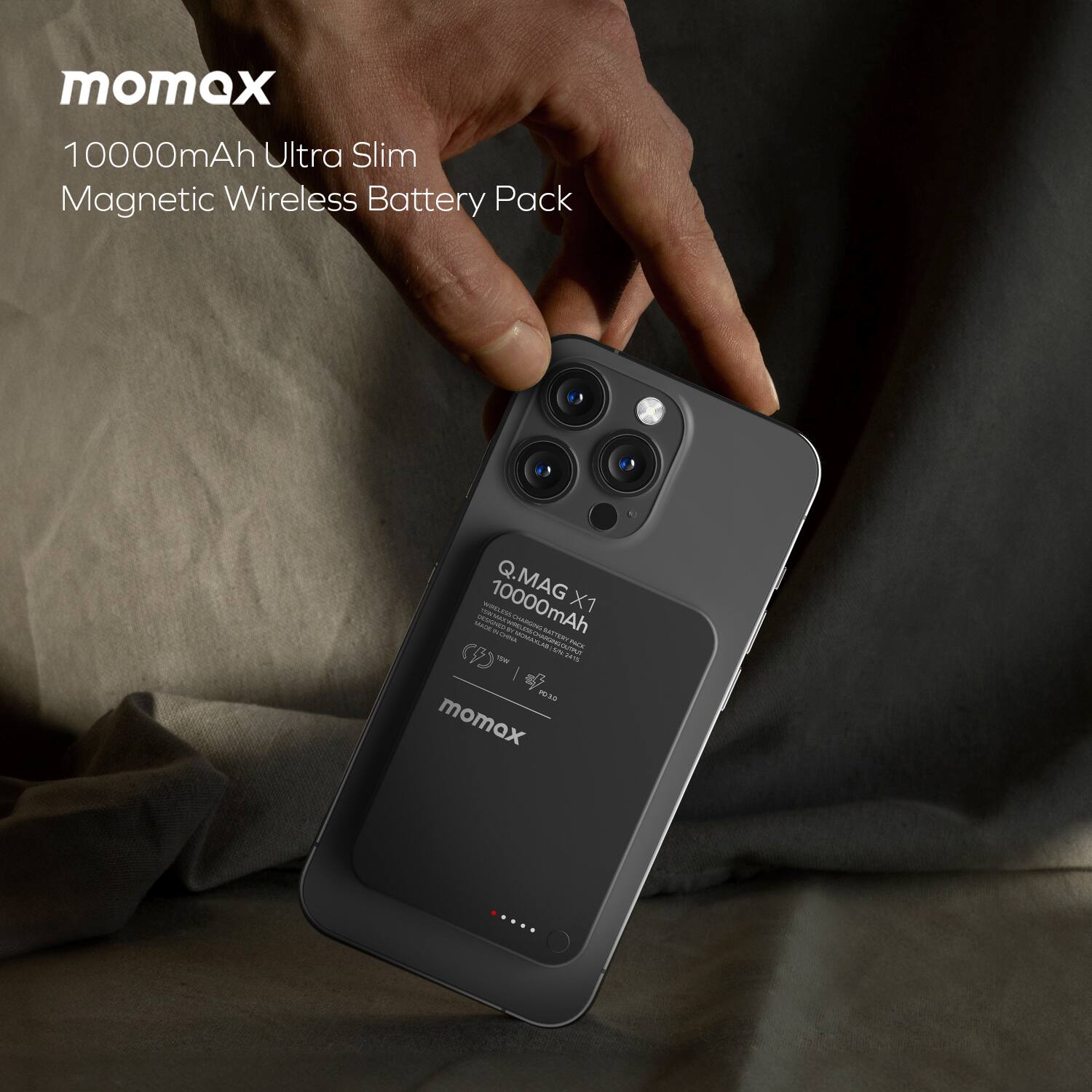 momax 10000mAh Ultra Slim Magnetic Wireless Battery Pack Q.MAG X1 S - TLEEAAB 10000mAh - S BuTaY I MUNATR - in aa7 L - | n1a momex