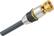 Angle Standard. Monster - 13.1' Coaxial 200 High-Performance F-Pin Cable - Black/Silver.