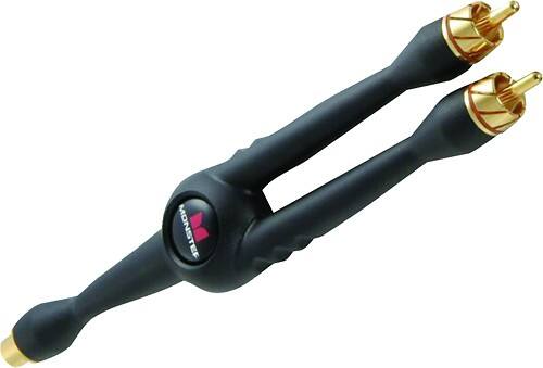 Angle Standard. Monster - Male-to-Female Y-Adapter.