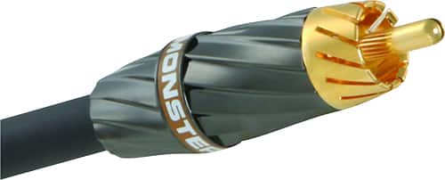 Angle. Monster - 600 6.6' Subwoofer Cable - Black.