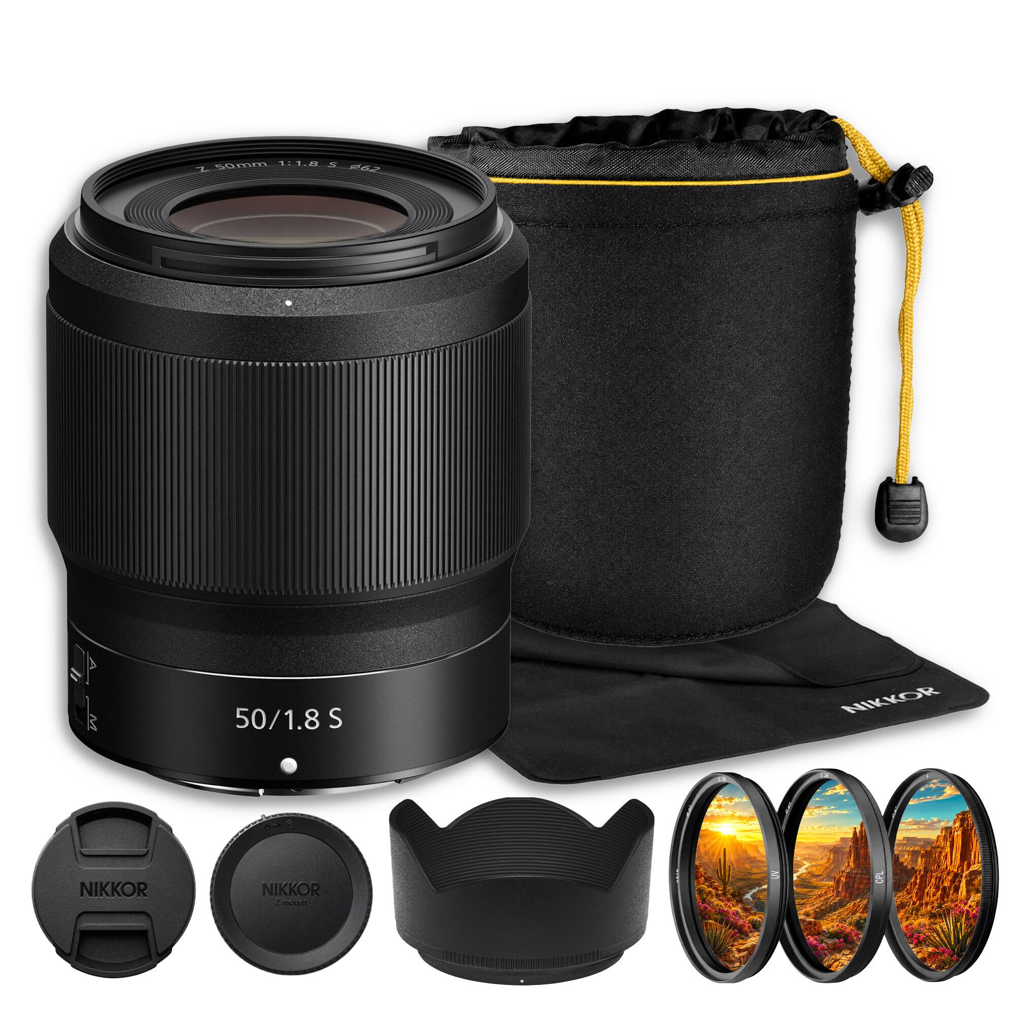 50mm 1:1.8 S Z 62  
50/1.8S  
NIKKOR  
NIKKOR  
NIKKOR 2 Moult  
UV  
CPL
