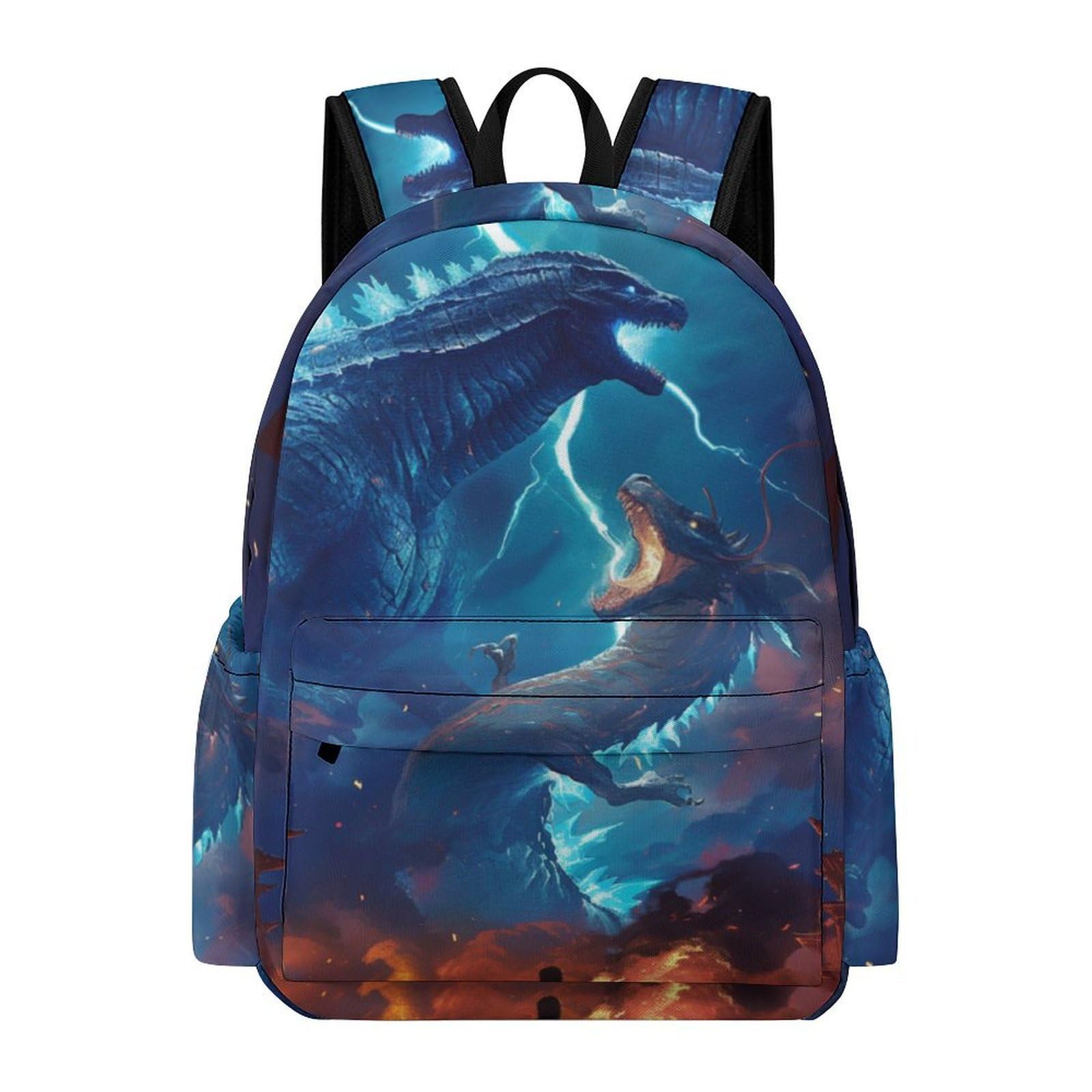 Stamp n Camp - To School Backpack For Cute Cat Rainbow Pixel Art Lightweight Backpacks Bookbag - Hjbyx-17