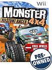 Front Detail. Monster 4x4: Stunt Racer — PRE-OWNED - Nintendo Wii.