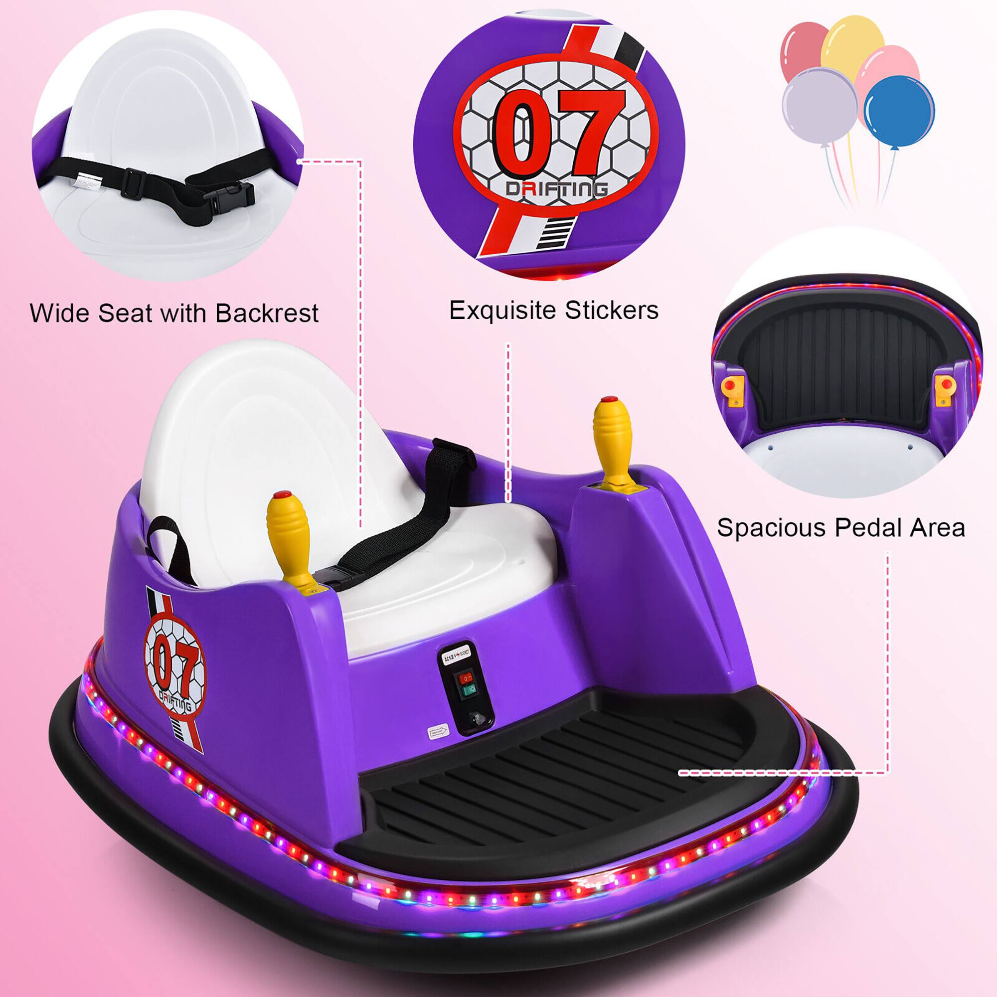 07 DRIFTING  
Wide Seat with Backrest  
Exquisite Stickers  
Spacious Pedal Area