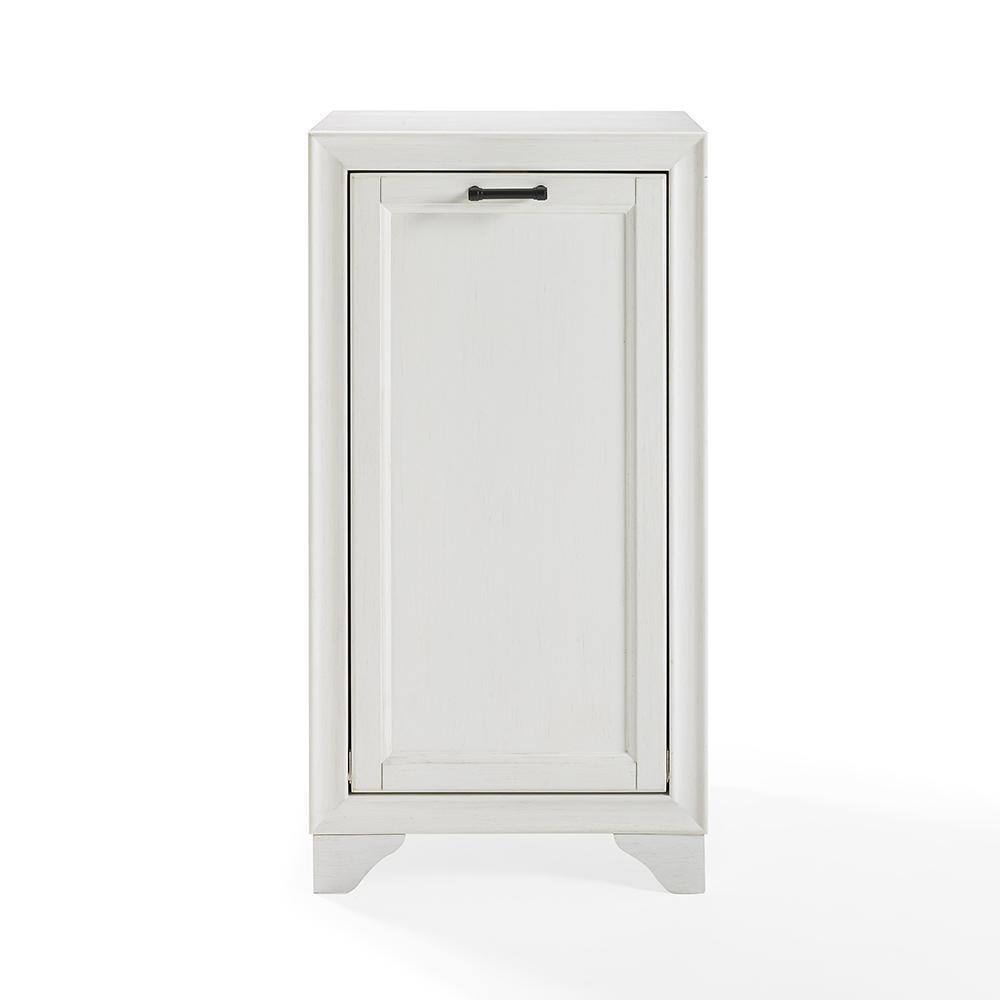 Left. Crosley Furniture - Tara Laundry Hamper - White.