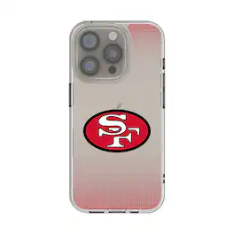 Keyscaper - NFL - San Francisco 49ers Linen Logo iPhone Clear Case - 16e - Multicolor