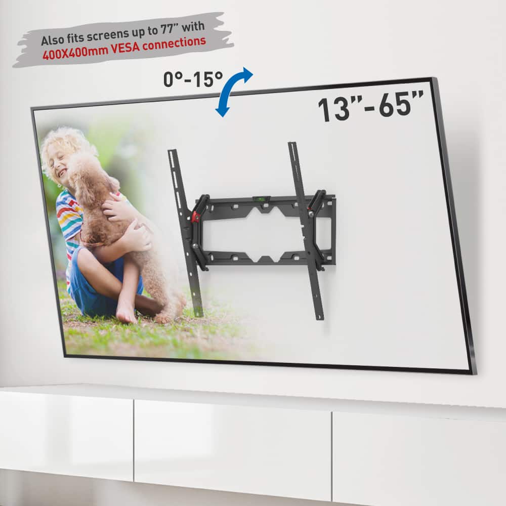 Barkan - 13-65" Tilt TV mount - Black