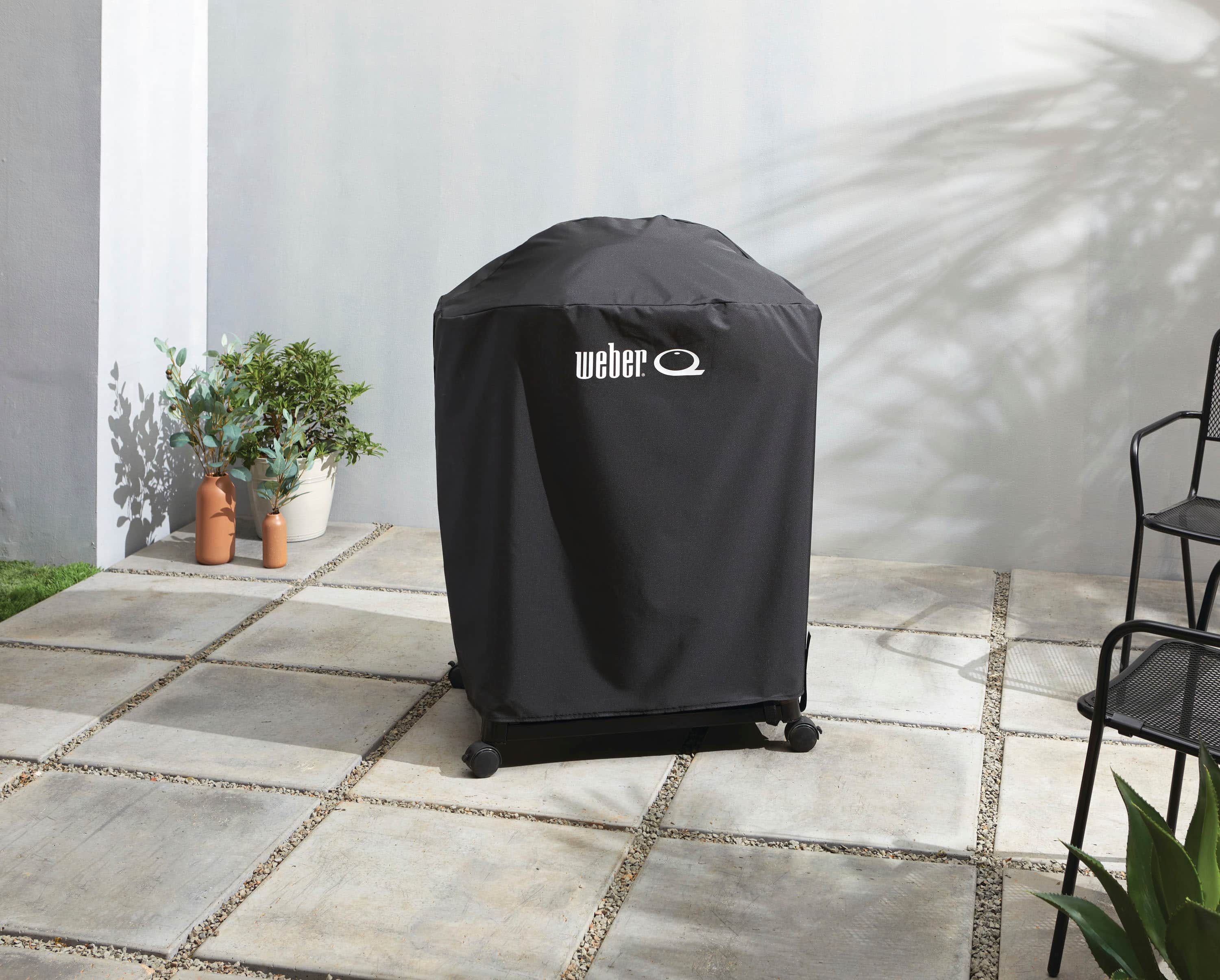 Alt View 12. Weber - Premium Cover for Q 2800N+ Gas Grill with Cart - Black.