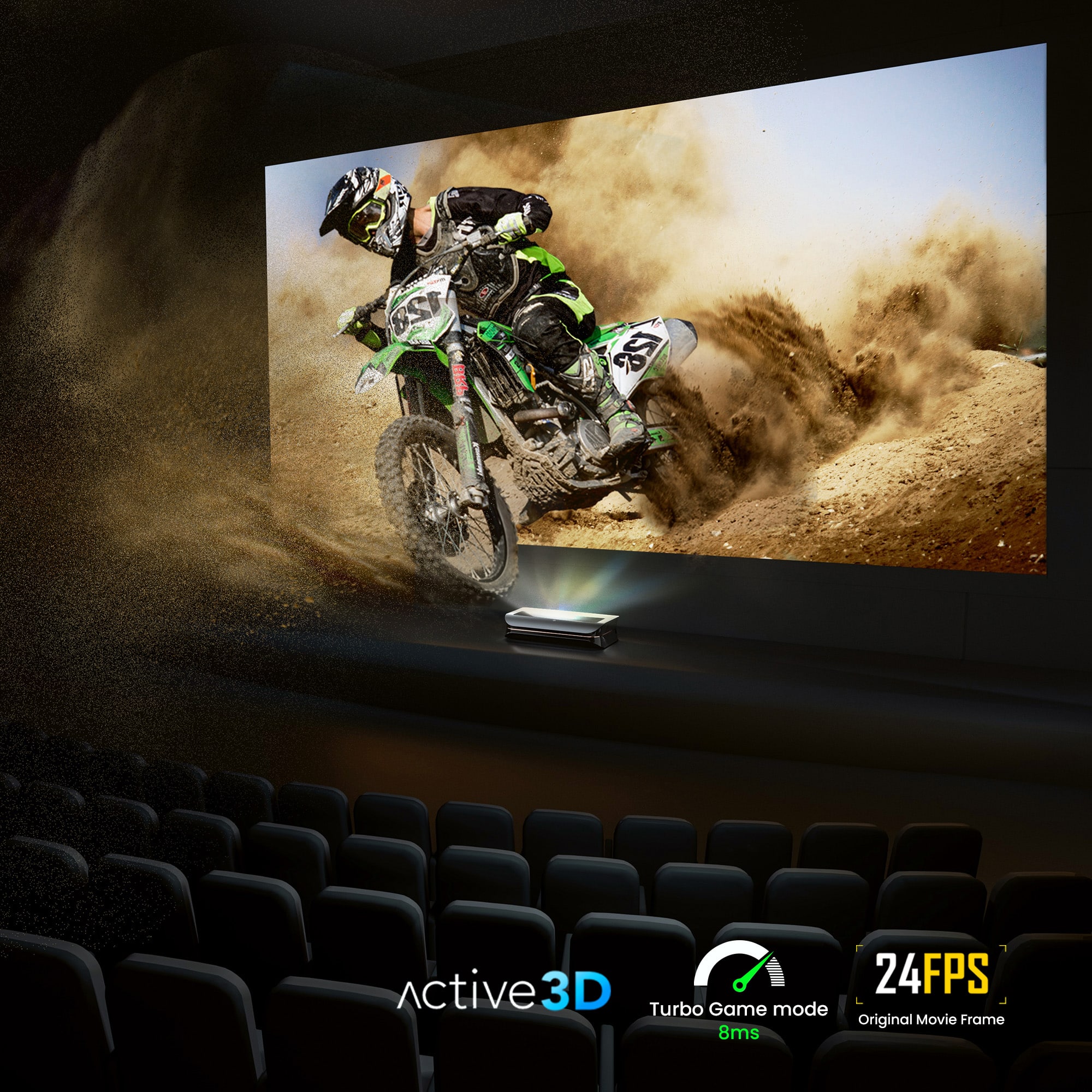"120 128 Active3D 3D 24FPS Turbo Game mode Original Movie Frame 8ms"
