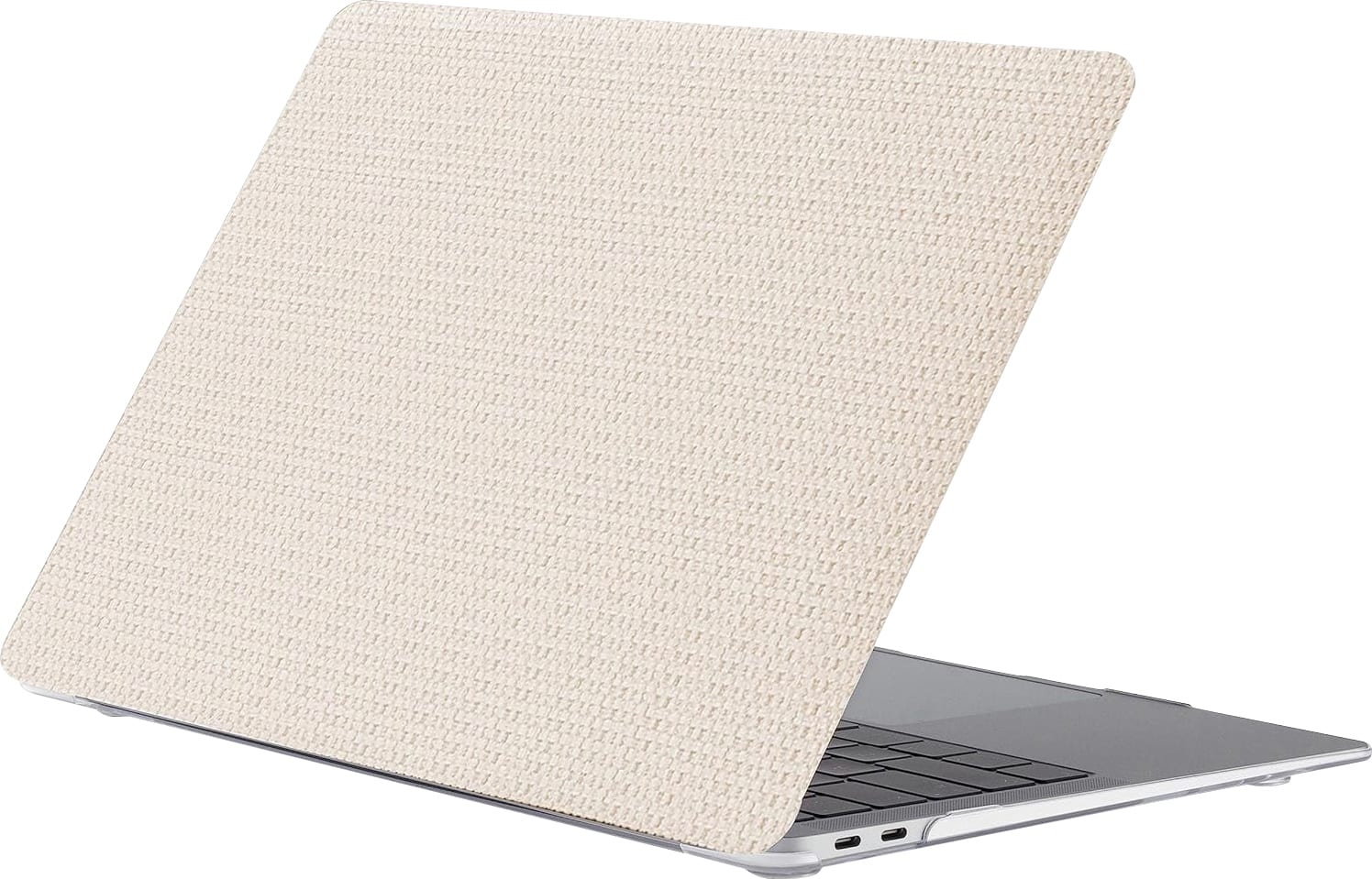Front. SaharaCase - Woven Laptop Case for Apple MacBook Air 13" M1 Chip Laptops - Beige.