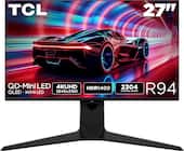 TCL - 27" R94 Series 4K UHD HDR QD-Mini LED Gaming Monitor - Black and White