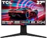 TCL - R94 27" QD Mini LED 4K UHD 165Hz 1ms AMD FreeSync Premium Gaming Monitor with DisplayHDR 1400 (USB C, DisplayPort, HDMI) - Black and White
