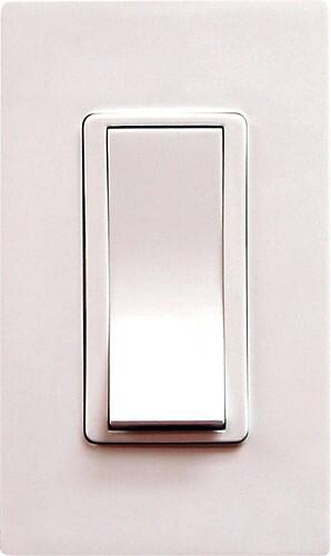 Front Standard. Monster - IlluminEssence In-Wall Electrical Switch - White.