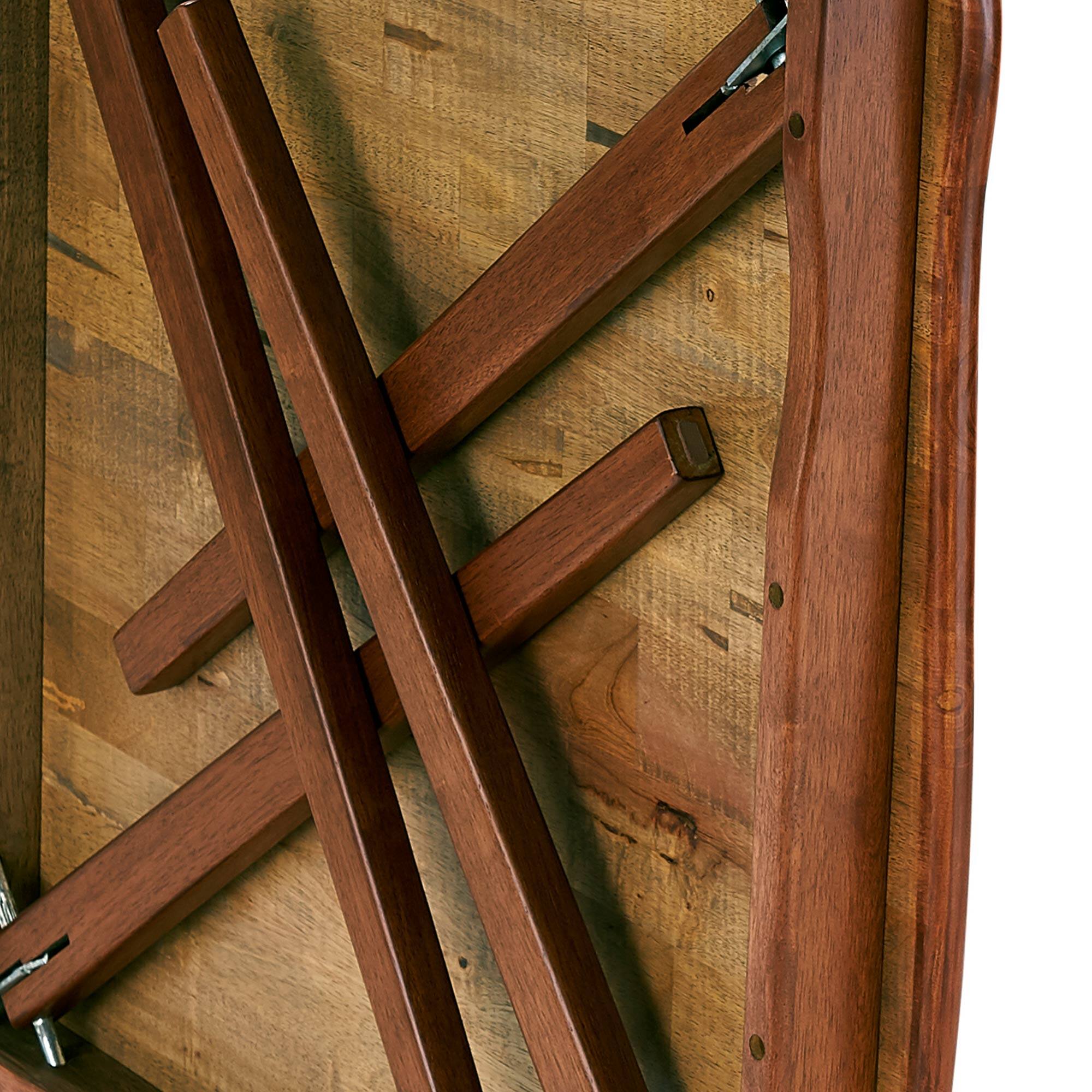 Alt View 7. Stakmore - Stakmore Scalloped Edge 32" Square Folding Card Table, Cherry Finish - Cherry.