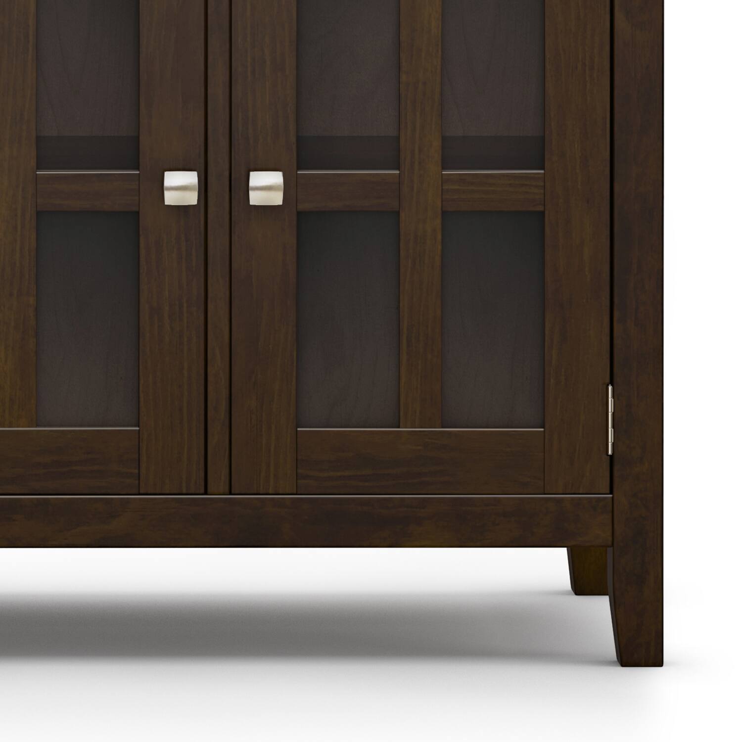 Alt View 7. Simpli Home - Acadian SOLID WOOD Large Sideboard Buffet in Brunette Brown - Brunette Brown.
