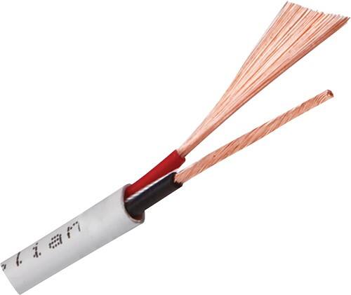 Angle Standard. Monster - Speaker Cable - White.