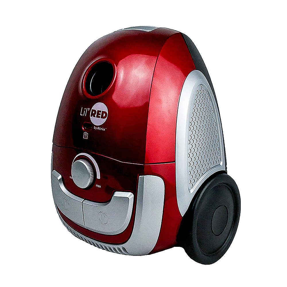 Angle View: Atrix - Revo Red Canister Vacuum - Red