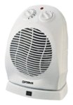Front Zoom. Optimus - Portable Oscillating Fan Heater - White.