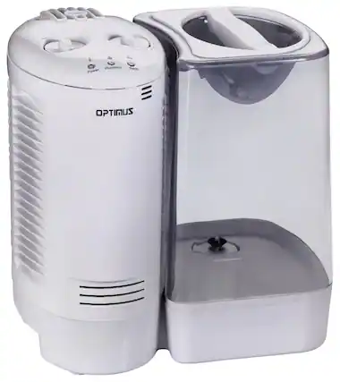 Front. Optimus - 1.7-Gal. Warm Mist Humidifier - White.