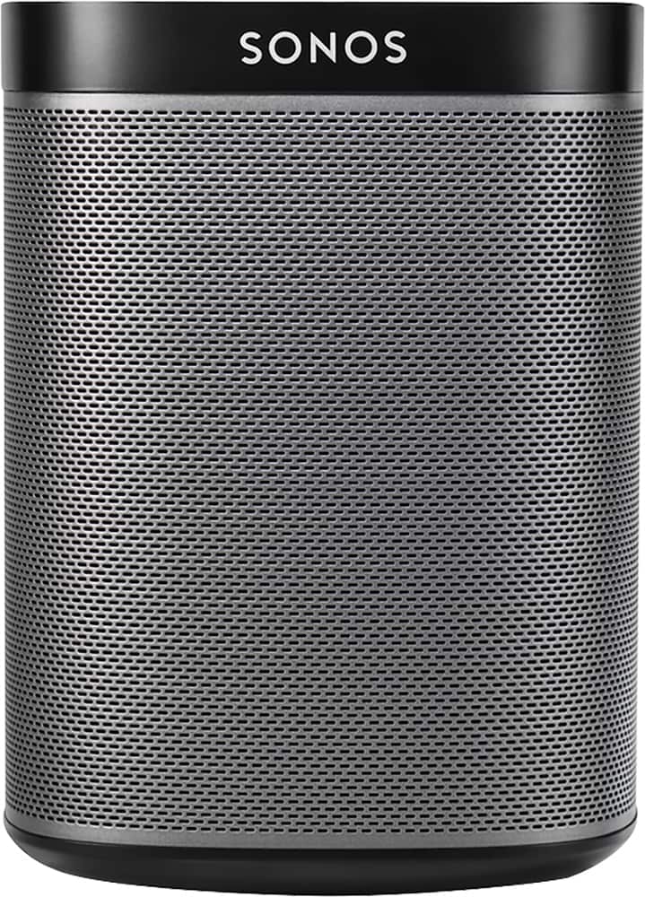 Front. Sonos - Play:1 Wireless Smart Speaker for Streaming Music - Black.