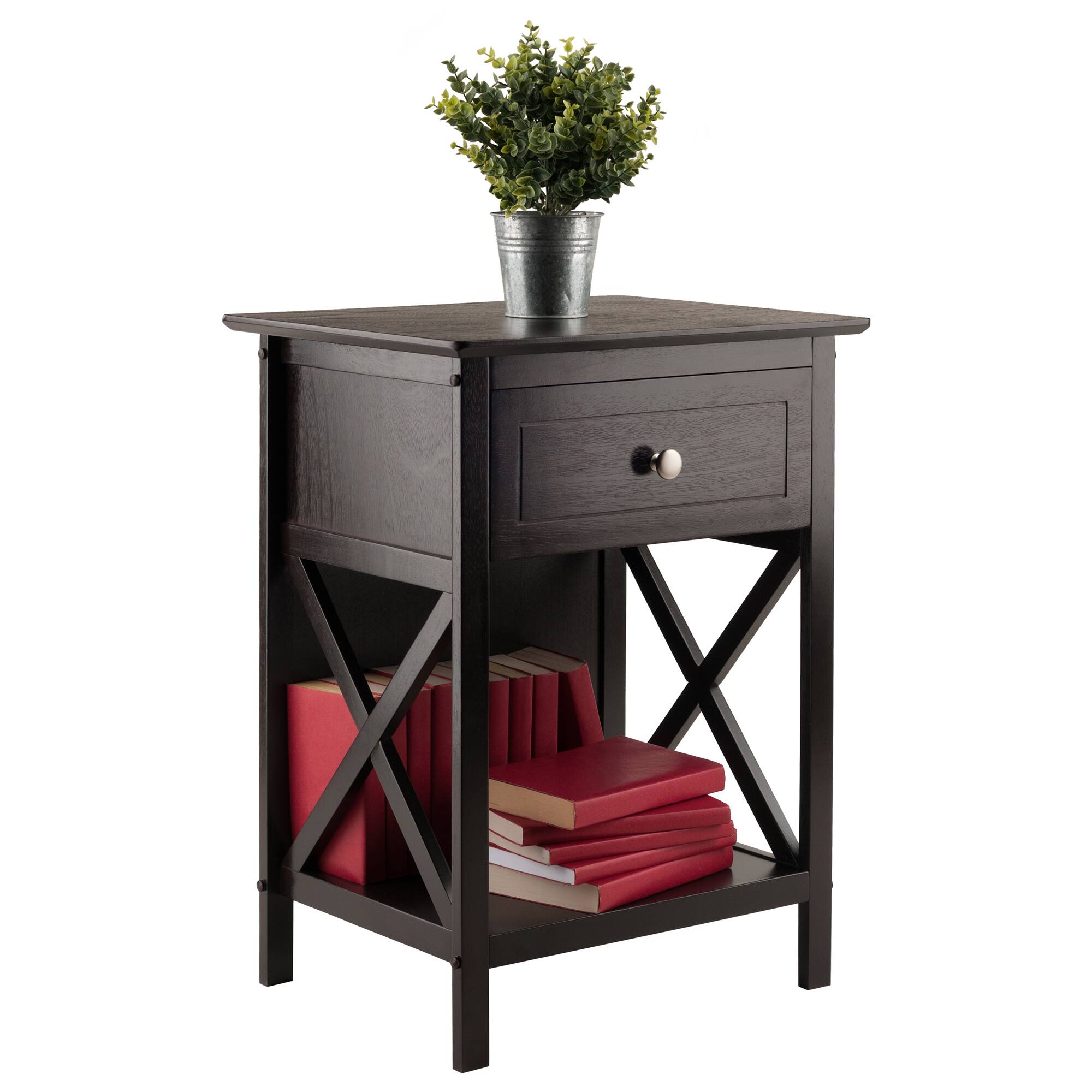 Alt View 3. Winsome Wood - Xylia Accent Table, Nightstand - Coffee.