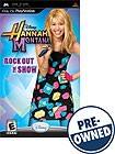 Front Detail. Hannah Montana: Rock Out the Show — PRE-OWNED - PSP.