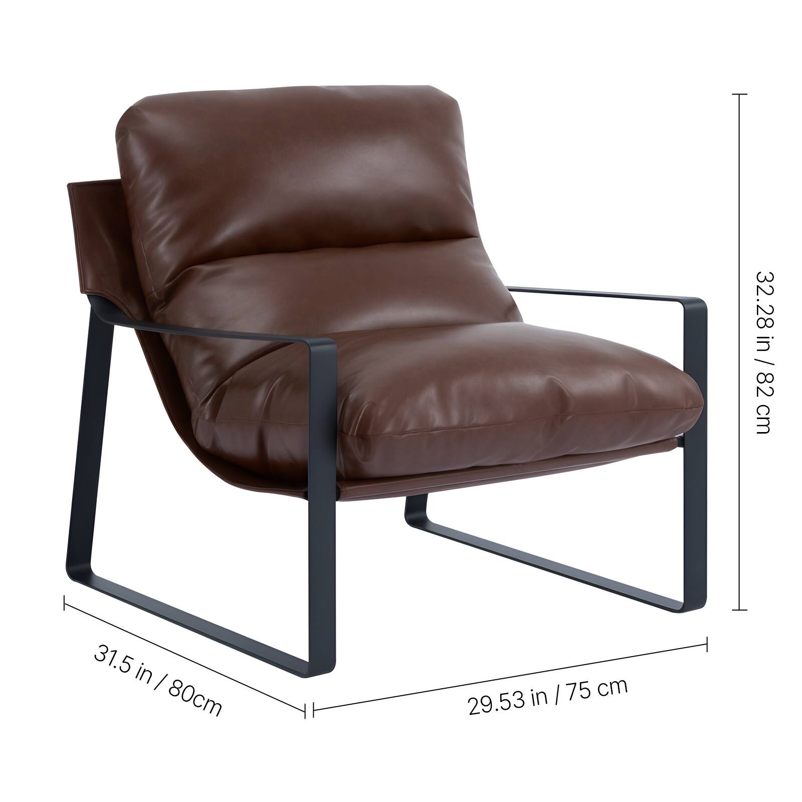 32.28 in / 82 cm  
31.5 in / 80 cm  
29.53 in / 75 cm