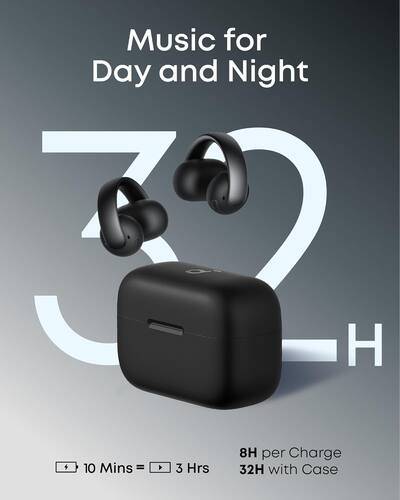 Soundcore AeroClip by Anker with USB C Charger Block 20W,Open Ear Soundcore AeroClip by Anker with USB C Charger Block 20W,Open Ear